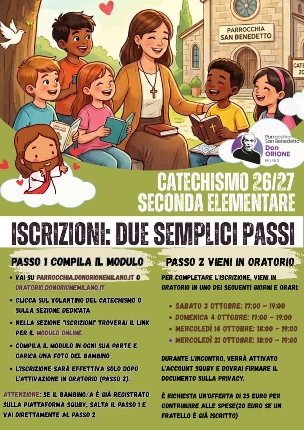 Catechismo AP26-27: iscrizione