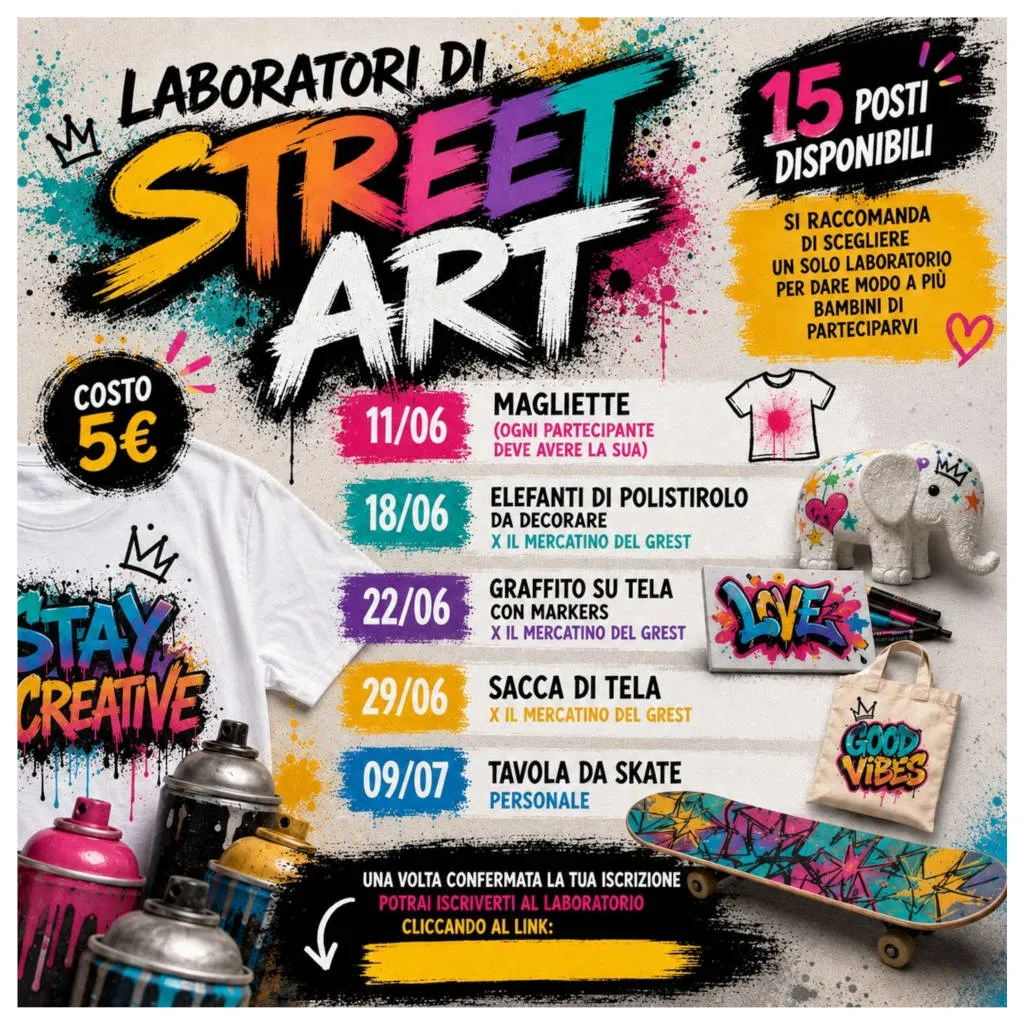 GrEST 2026: poster laboratorio di street art